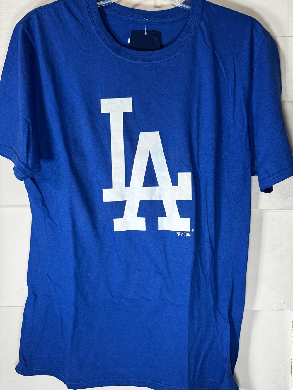 Fanatics Royal Blue LA Dodgers Logo Tee with White Emblem